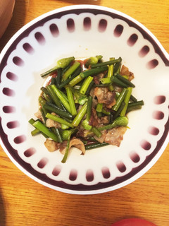 5分でできる! 豚肉とニンニクの芽炒め-レシピのメイン写真