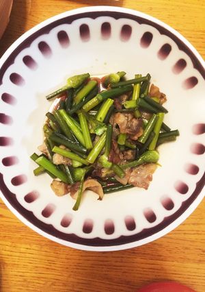 5分でできる！ 豚肉とニンニクの芽炒め-レシピのメイン写真