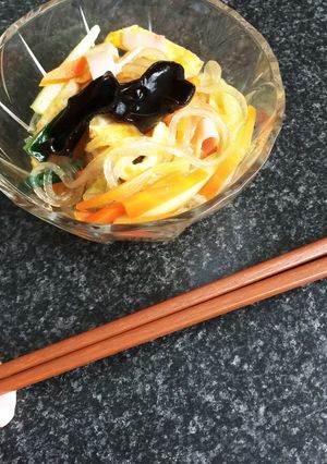 スーパーのお惣菜風！自宅で春雨サラダ♫-レシピのメイン写真