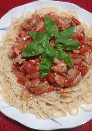 冷たいアサリのパスタ（ボンゴレ・ロッソ）-レシピのメイン写真