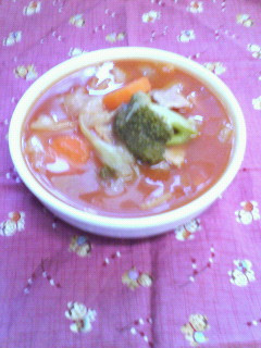 半端野菜でピリ辛トマトスープ-レシピのメイン写真