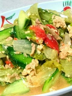 レタスとトマトの中華風玉子炒め☆簡単♥-レシピのメイン写真