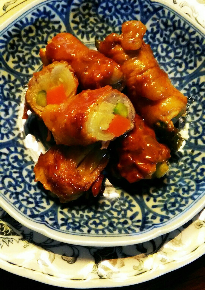 お弁当にも！野菜肉巻きマヨしょうゆ風味♪-レシピのメイン写真