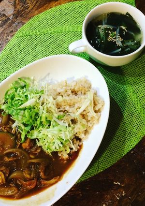 稚貝のカレーとわかめスープ-レシピのメイン写真