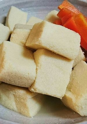 高野豆腐とにんじんの煮物-レシピのメイン写真