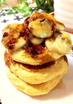 おからの低糖質♡プチパンケーキタワー♡-レシピのメイン写真