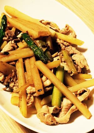 豚肉とじゃがいもの炒めもの-レシピのメイン写真
