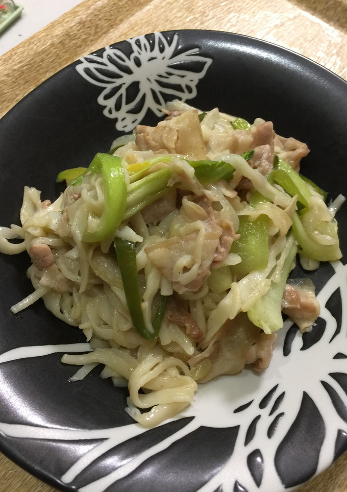 ふしめん 焼うどん風-レシピのメイン写真