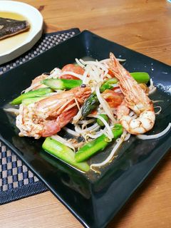 イタリアン風エビと野菜の酒蒸し-レシピのメイン写真