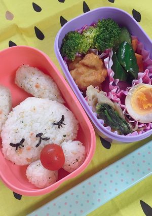 ラブリーうさちゃん弁当-レシピのメイン写真