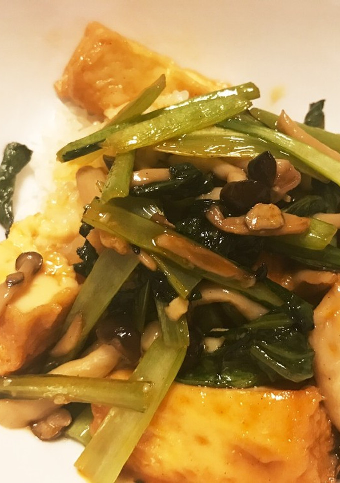厚揚げとしめじの丼-レシピのメイン写真