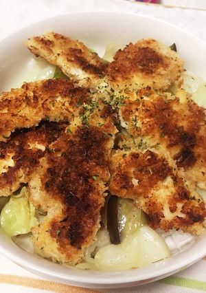 しっかり味の揚げ焼きささみ丼★-レシピのメイン写真