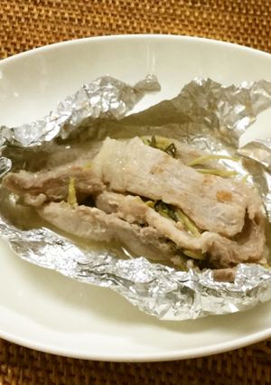 豚肉の梅ソース蒸し-レシピのメイン写真