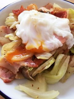 ベーコンと野菜の粒マスタード炒め-レシピのメイン写真