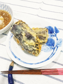 なすの味食感を楽しむ天ぷら-レシピのメイン写真