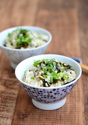 わかめと生姜のもち麦炊き込みご飯-レシピのメイン写真