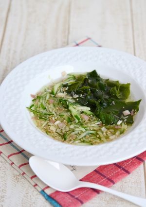 きゅうりとわかめの冷製スープ-レシピのメイン写真