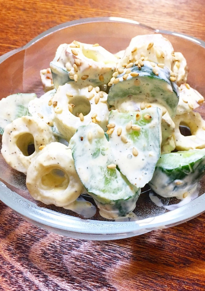 簡単5分☆きゅうりとちくわのマヨ胡麻和え-レシピのメイン写真