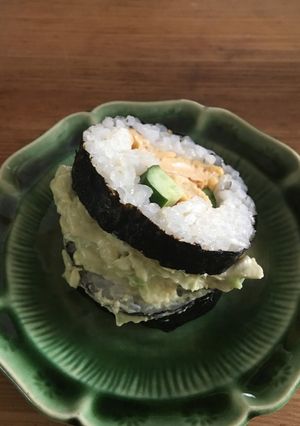 アボカドとマヨネーズ海苔巻きバーガー-レシピのメイン写真