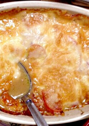 材料3つ トマトのチーズ焼き-レシピのメイン写真
