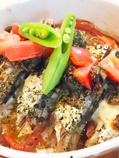 オイルサーディンのトマトチーズ焼き-レシピのメイン写真