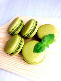 抹茶チョコ*マカロン-レシピのメイン写真