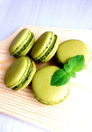 抹茶チョコ＊マカロン-レシピのメイン写真