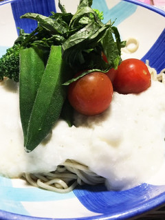ネバネバ元気はつらつヘルシー野菜そば-レシピのメイン写真