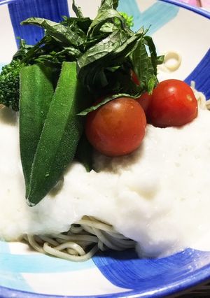 ネバネバ元気はつらつヘルシー野菜そば-レシピのメイン写真