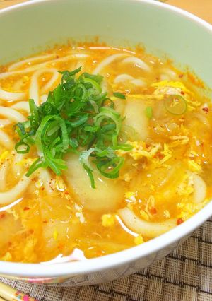 【龍愛】あったかい☆キムチうどん-レシピのメイン写真
