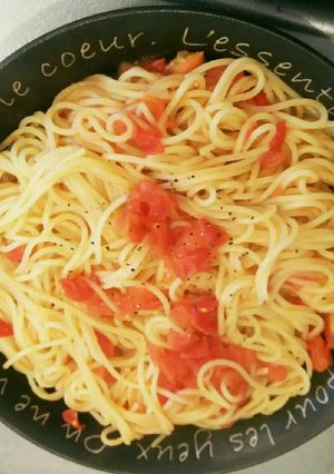 トマトだけのズボラパスタ-レシピのメイン写真