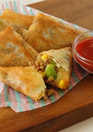 お肉とじゃがいものサモサ！カレー風味-レシピのメイン写真
