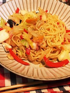 簡単シーフード塩焼きそば-レシピのメイン写真
