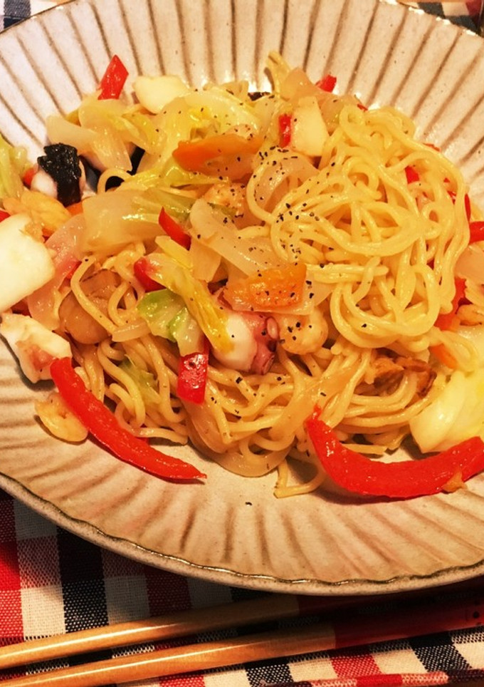 簡単シーフード塩焼きそば-レシピのメイン写真