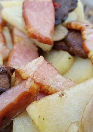 ベーコンとじゃがいものペペロンチーノ風-レシピのメイン写真
