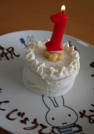 １歳のお祝いケーキ-レシピのメイン写真