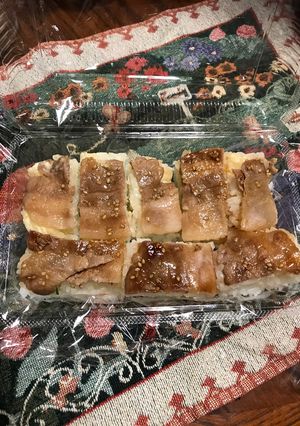 豚の生姜焼きの押し寿司風-レシピのメイン写真