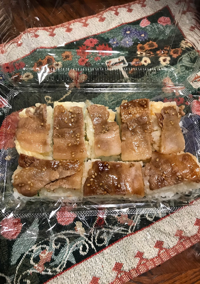 豚の生姜焼きの押し寿司風-レシピのメイン写真