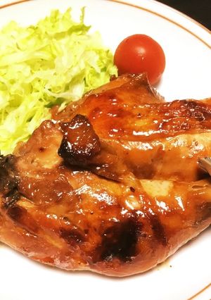 簡単♡若鶏骨付モモ肉の照焼き-レシピのメイン写真