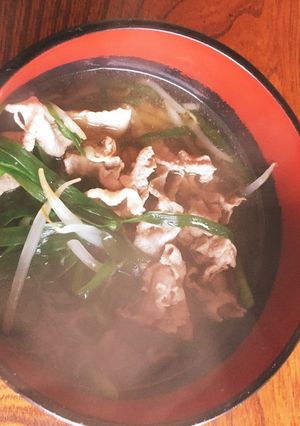豚肉ともやしとニラのうまうまスープ-レシピのメイン写真