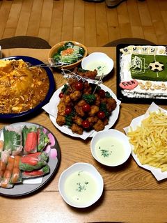 誕生日の夜ご飯(男子中学生用)-レシピのメイン写真