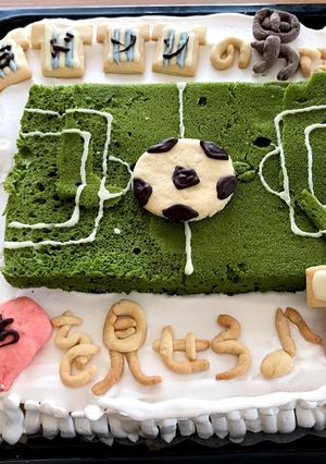 サッカーケーキ-レシピのメイン写真