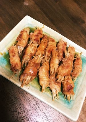 節約レシピ 豚肉のモヤシ巻き甘辛味で！-レシピのメイン写真