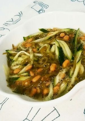 納豆めかぶキュウリの小鉢-レシピのメイン写真