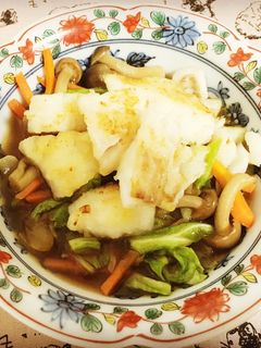 鱈と野菜のさっぱり和風生姜あんかけ-レシピのメイン写真