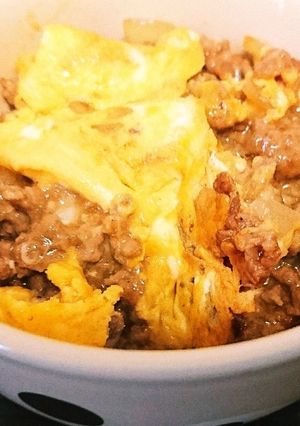 挽き肉と卵の甘辛ケチャップ炒め-レシピのメイン写真