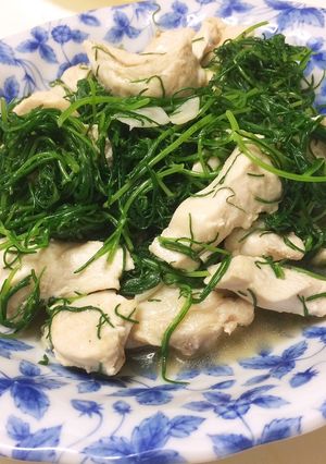 簡単♡芽ひじきと鶏むね肉のニンニク炒め-レシピのメイン写真