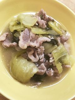 青梗菜と豚肉-レシピのメイン写真