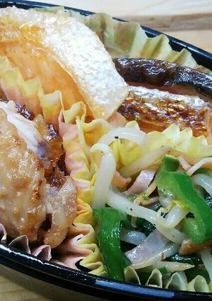 お弁当日記08　手羽大根のピリ辛と焼き鮭-レシピのメイン写真