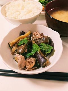 豚しゃぶと茄子の大葉和え-レシピのメイン写真